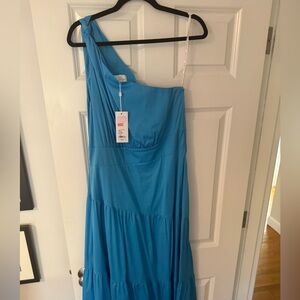 Lilly Pulitzer one shoulder Maxi Sundress - Size 16